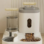 Automatic Feeder Dog Cat Food Bowl With Water Fountain Large Capacity Pet Food Storage Dispenser Container Puppy Pet Accessories
