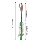Dog Toy Rope Fun Squeaky Dog Chew Toys Pet Supplies Puppy Rope Toy with Elastic Drawstring Interactive Puppy Teething Toy for