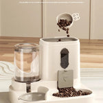 Dog & Cat Automatic Feeder & Waterer Set: Gravity Design, Leak-Proof, Spill-Proof, Anti-Slip, Easy to Clean, Built-In Food Bowl