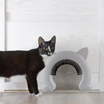 Pet Cat Dog Door Hole Access Direction Controllable Toy For Pet Training Dog Cats Kitten ABS Pet Gate Door Kit with Clean Brush