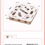 Cat Puzzle Toy Felt Puzzle Box Cat Exercise Toy With Ball Indoor Sports Entertainment Hunting Cat Toys For Indoor Cats