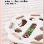 Cat Puzzle Toy Felt Puzzle Box Cat Exercise Toy With Ball Indoor Sports Entertainment Hunting Cat Toys For Indoor Cats