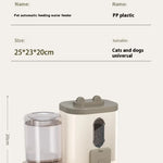 Dog & Cat Automatic Feeder & Waterer Set: Gravity Design, Leak-Proof, Spill-Proof, Anti-Slip, Easy to Clean, Built-In Food Bowl