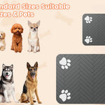 Pet Feeding Mat-Absorbent Pet Placemat for Food and Water Bowl, with Waterproof Rubber Backing, Quick Dry Water Mat for Dog Cat