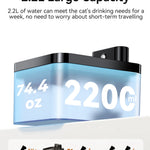 ROJECO Wireless Automatic Cat Water Fountain 2600mAh Pet Water Dispenser For Dog Cat Infrared Sensor Smart Pet Drinkier Fountain