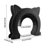 Pet Cat Dog Door Hole Access Direction Controllable Toy For Pet Training Dog Cats Kitten ABS Pet Gate Door Kit with Clean Brush