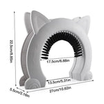 Pet Cat Dog Door Hole Access Direction Controllable Toy For Pet Training Dog Cats Kitten ABS Pet Gate Door Kit with Clean Brush