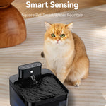 ROJECO Wireless Automatic Cat Water Fountain 2600mAh Pet Water Dispenser For Dog Cat Infrared Sensor Smart Pet Drinkier Fountain